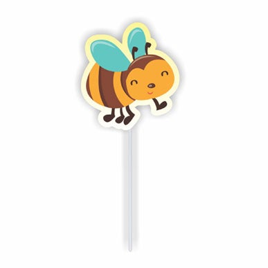 Cupcake toppers - Bee - 10 pcs | Duster Festas