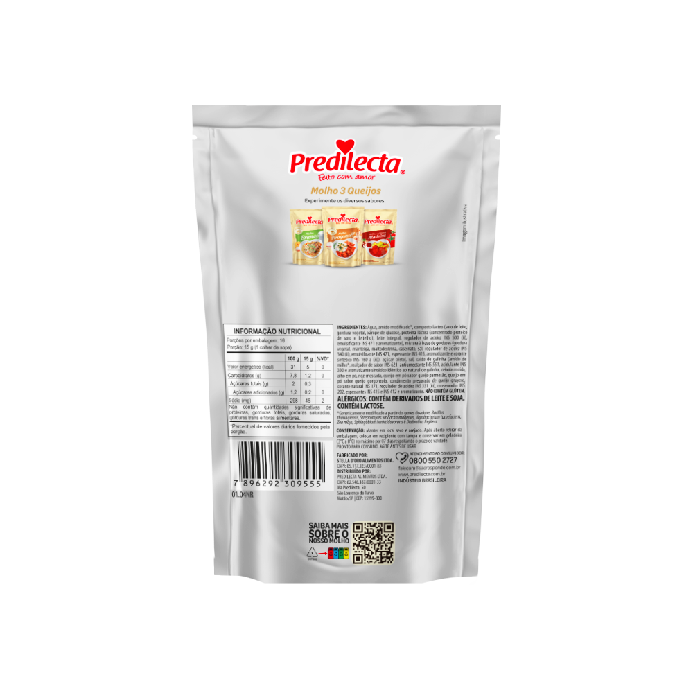 Molhos Brancos Prontos 240G (PREDILECTA)