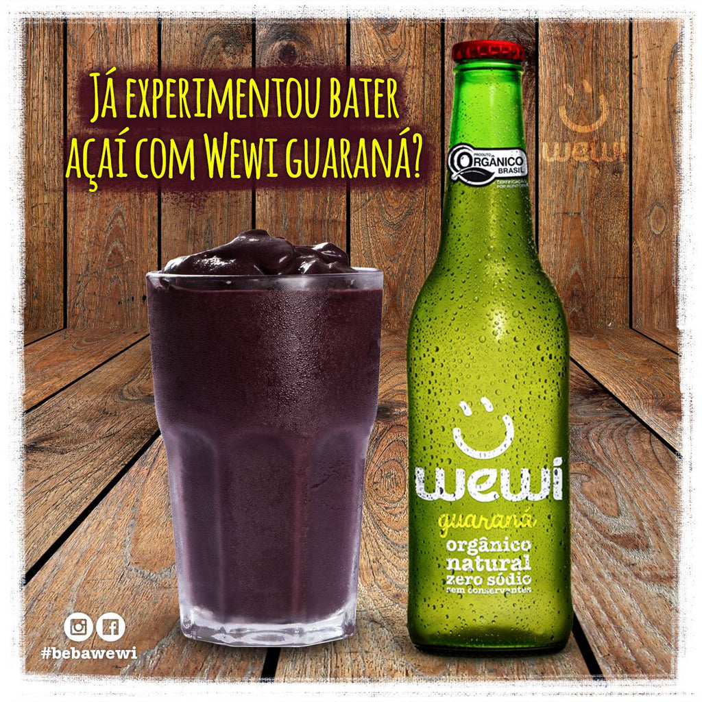 Refrigerante de guaraná orgânico - 255ml (WEWI)