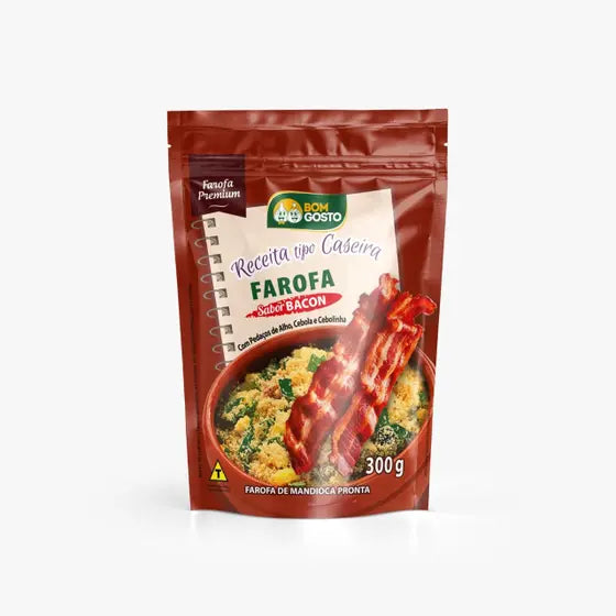Farofa Temperada 300g (BOM GOSTO)