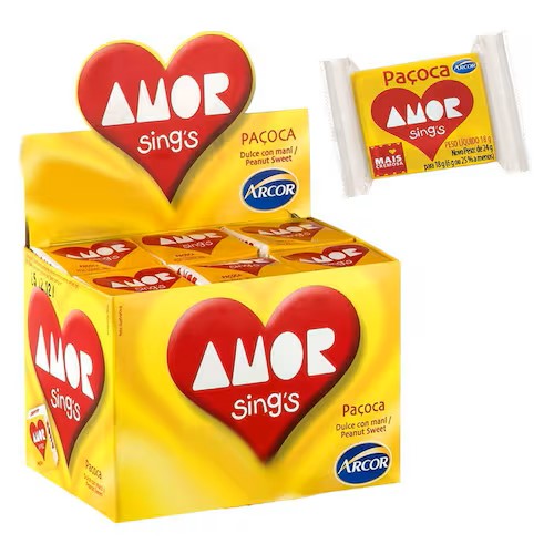 Paçoca Amor Sings 18g (ARCOR)