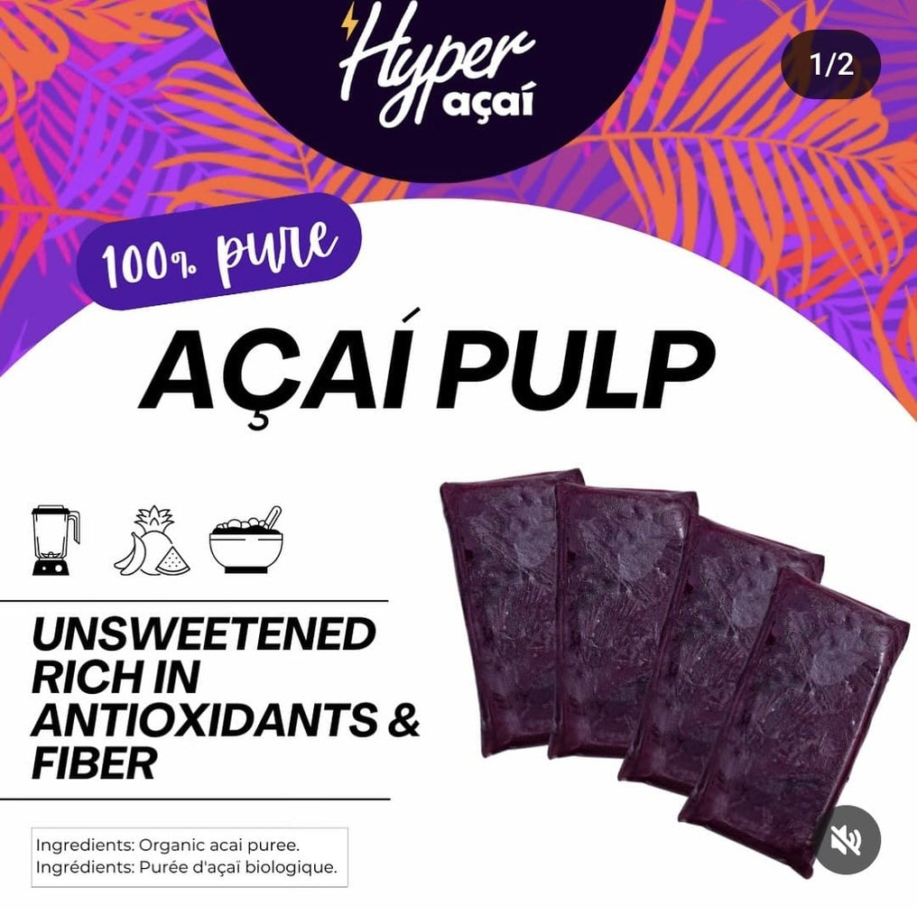 Polpa de Açaí Pura Orgânico 400g (HYPER AÇAI)