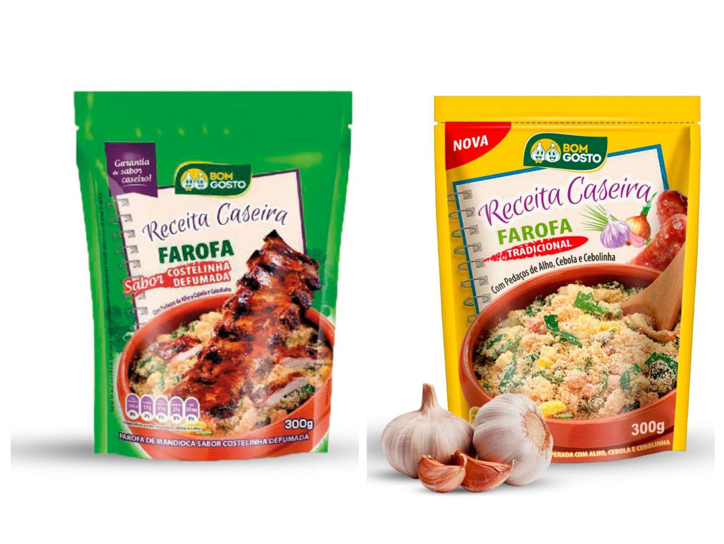 Farofa Temperada 300g (BOM GOSTO)