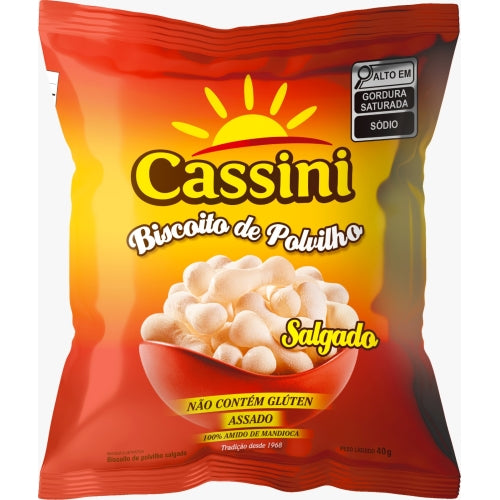 Biscoito de Polvilho Salgado 40g (CASSINI) - B.B: Oct/2025