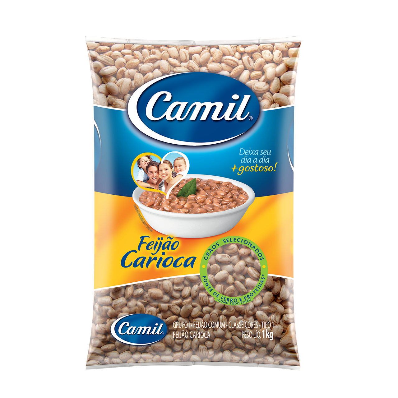 Feijão Carioca CRÚ 1kg (CAMIL)