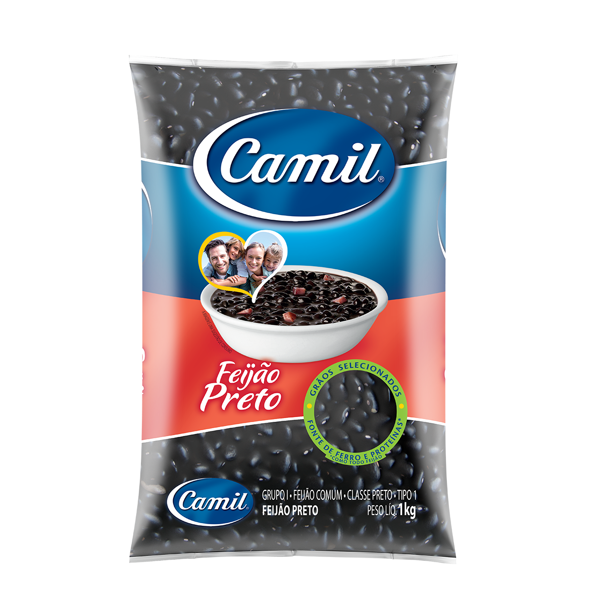 Feijão Preto Crú 1Kg (CAMIL)