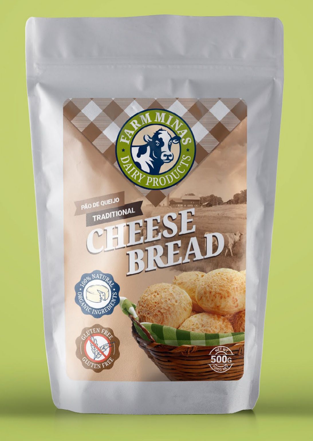 PÃO DE QUEIJO ORGANICO  (FARM MINAS) - 1Kg