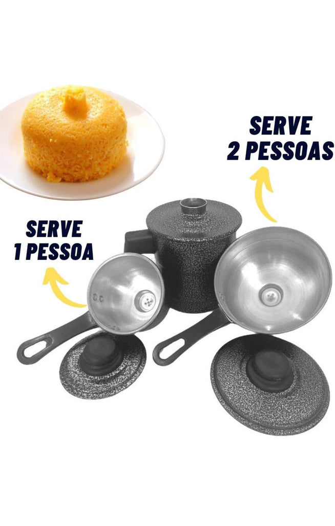 Cuscuzeira Individual 2 Conchas (PEITINHO)