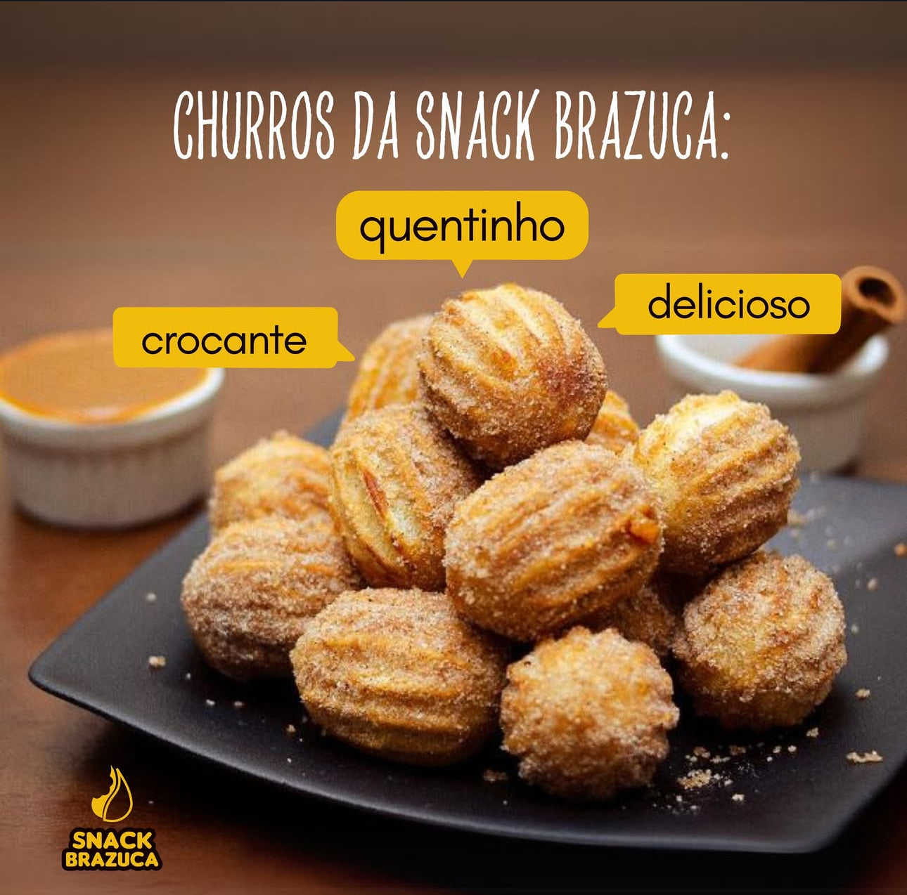 Churros de Doce de Leite Congelado (SNACK BRAZUCA)