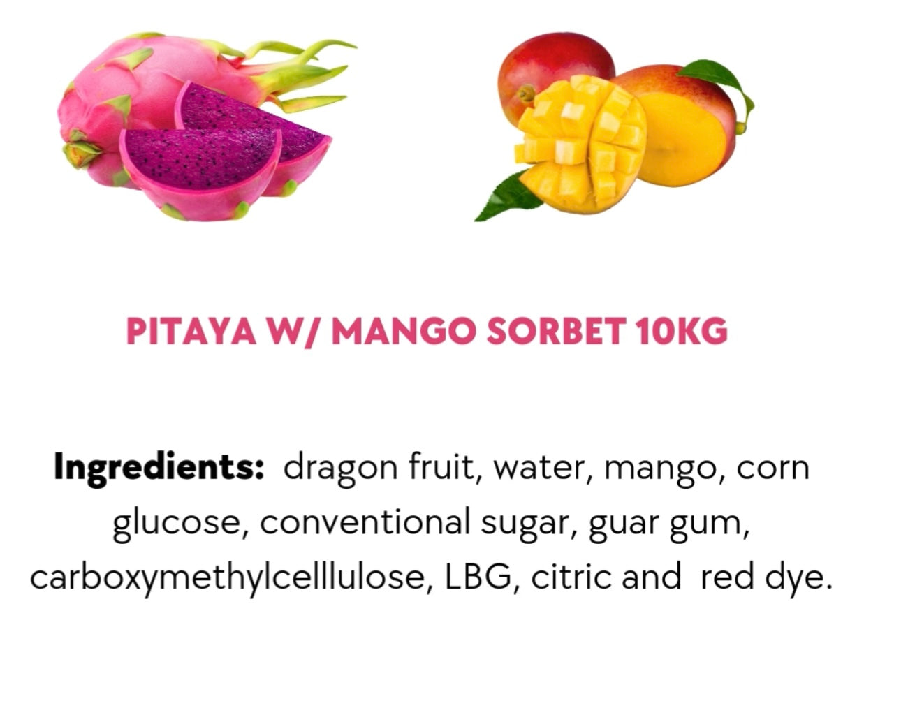 Creme de Pitaya - SORBET 452ml  (BRAZILIAN MARKET)