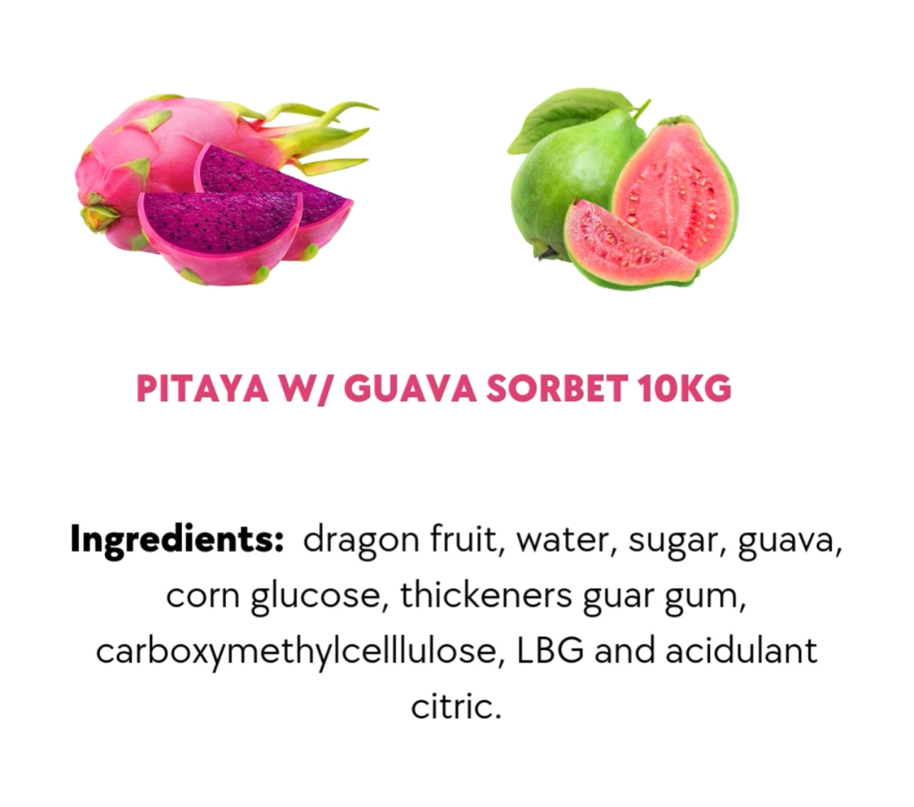 Creme de Pitaya - SORBET 452ml  (BRAZILIAN MARKET)