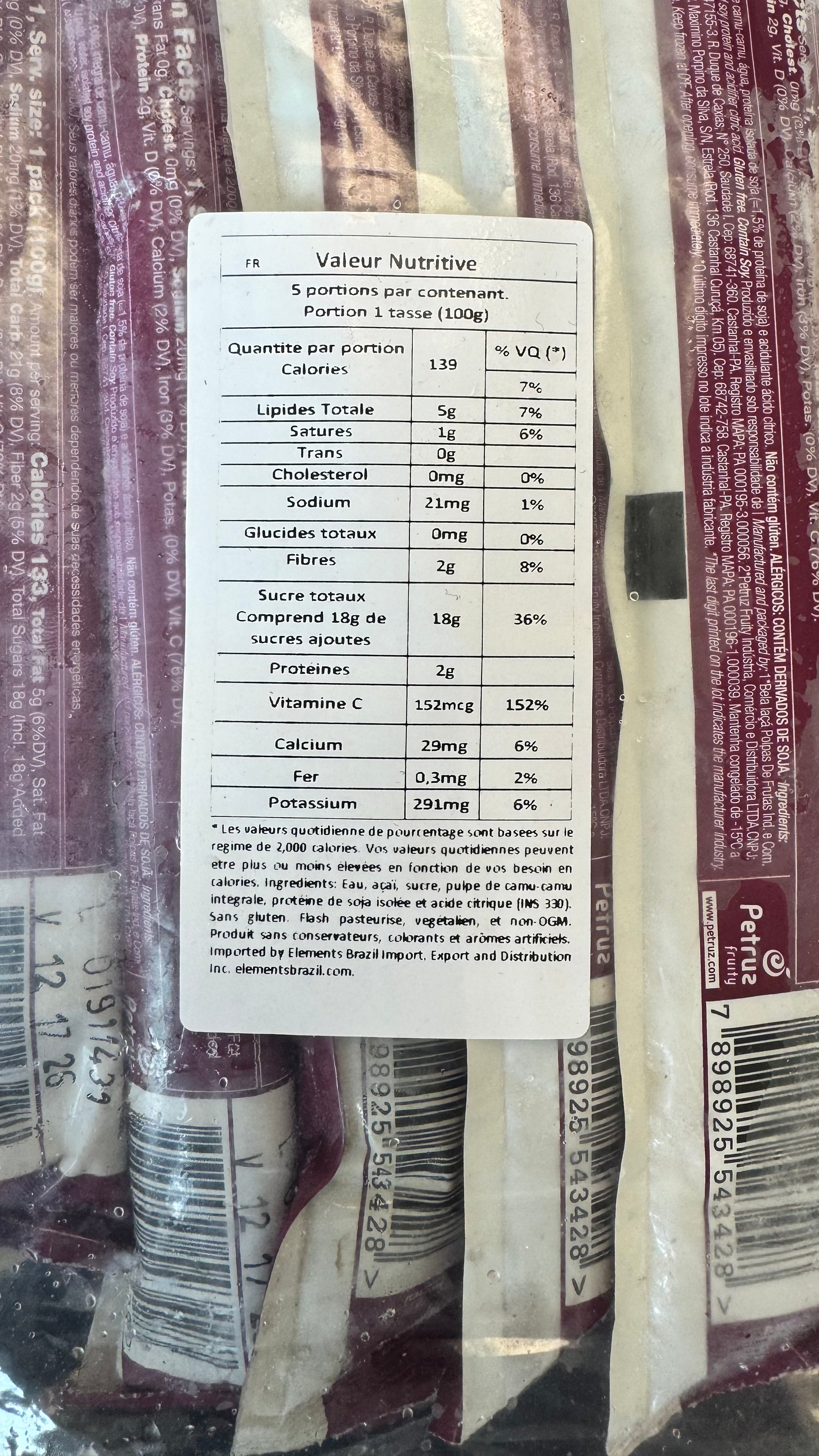 Açaí Power Blend em Tubo (FREEZIE)  (A3 PETRUZ)