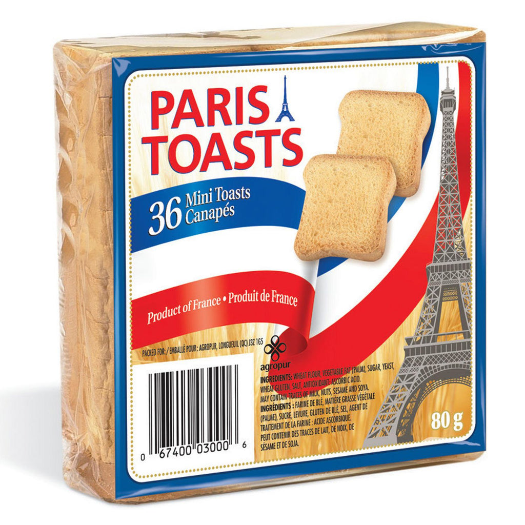 Torradas para Canapés 80g (PARIS TOASTS)