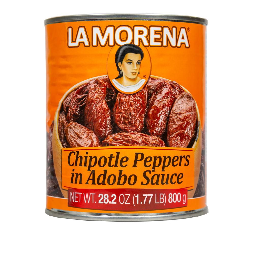 Chipotle Peppers in Adobo Sauce - 800gr (LA MORENA)