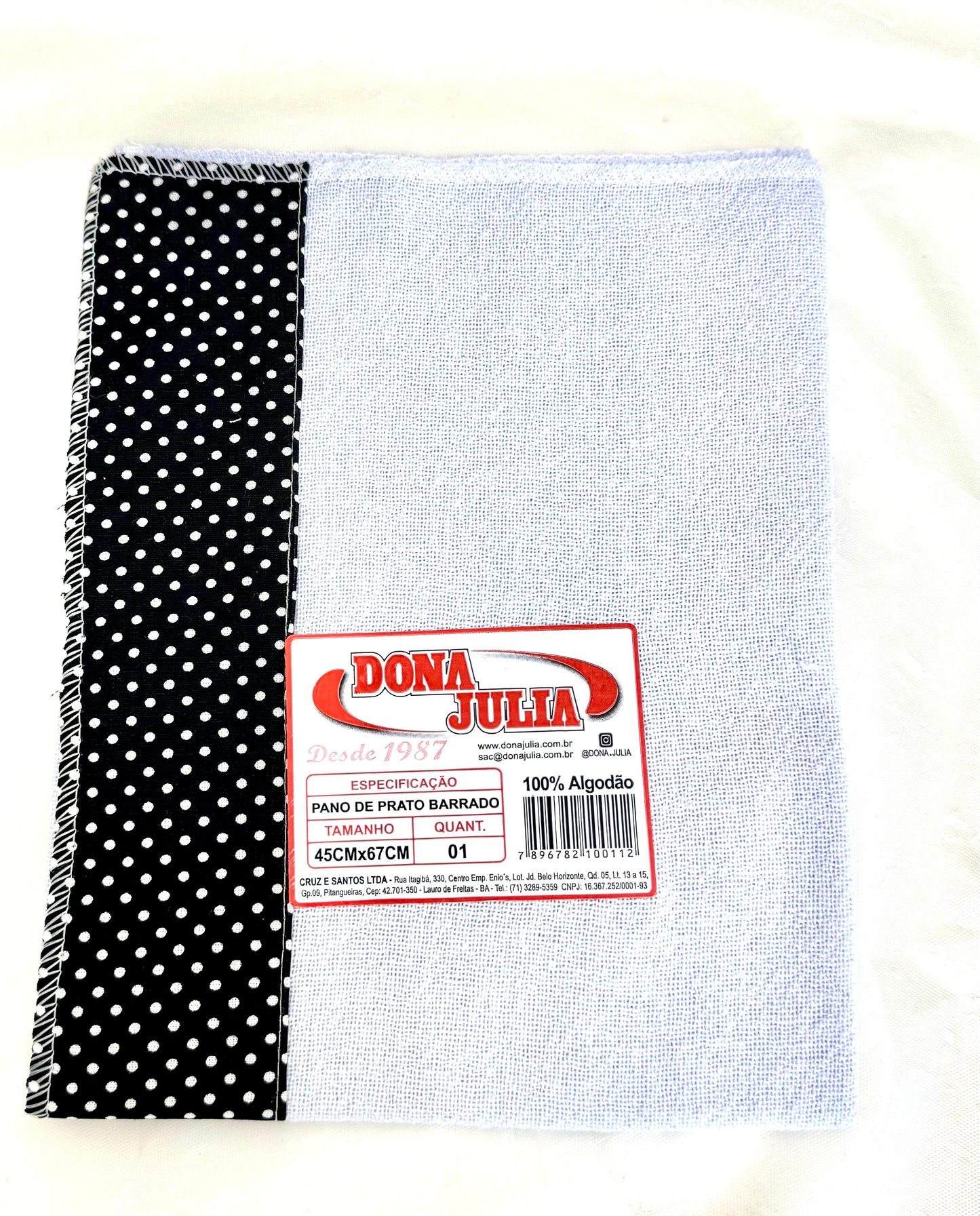 Pano de Prato 100% Algodão (DONA JULIA)