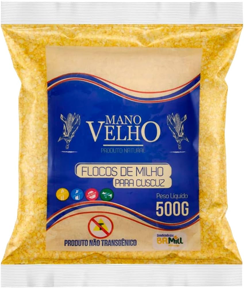 Flocos de Milho para cucuz - 500g (MANO VELHO)