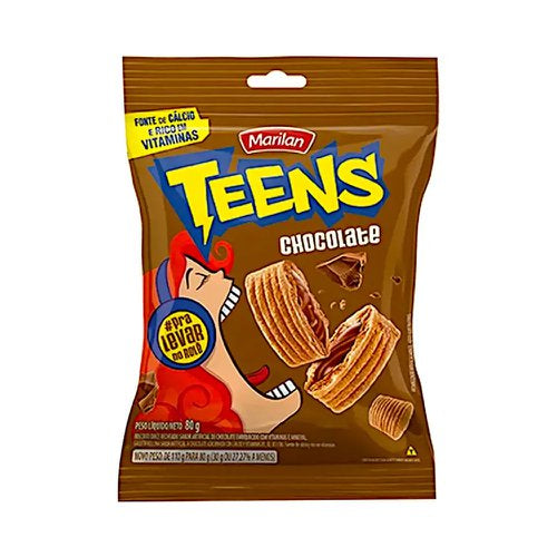 Biscoito Recheado Chocolate Teens (MARILAN)
