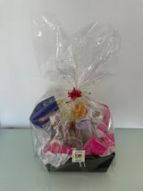 Cesta + embrulho + laço