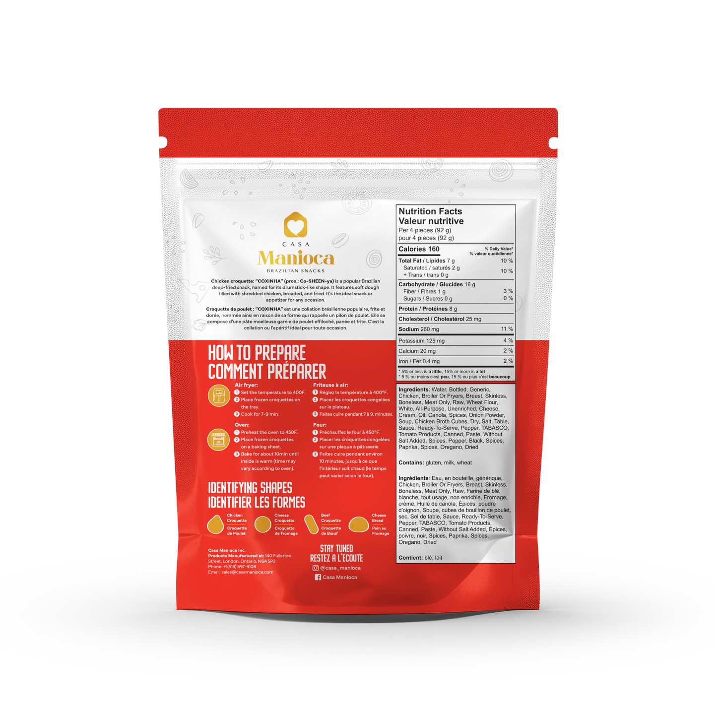 Salgadinhos Fritos e Congelados (CASA MANIOCA)