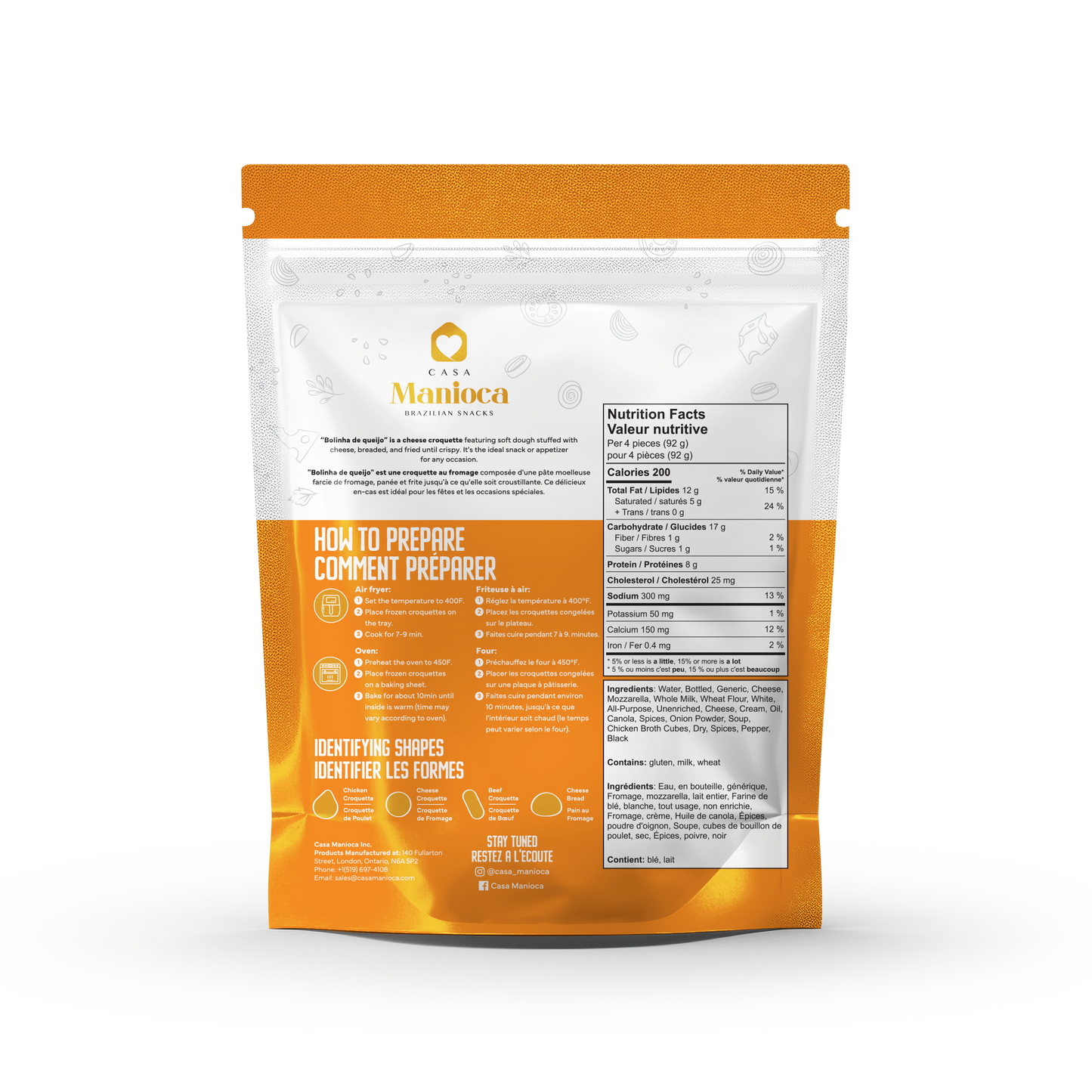 Salgadinhos Fritos e Congelados (CASA MANIOCA)