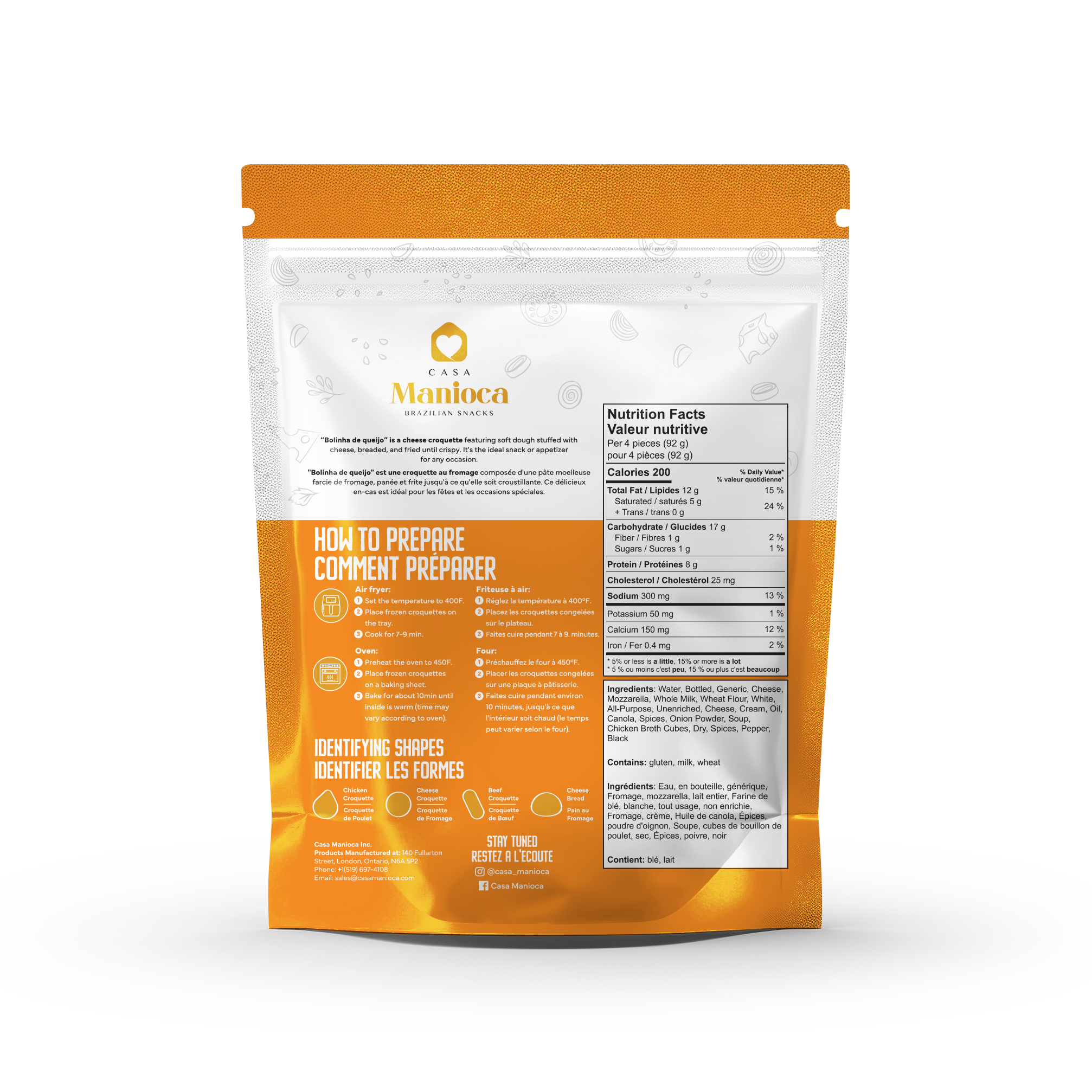 Salgadinhos Fritos e Congelados (CASA MANIOCA)