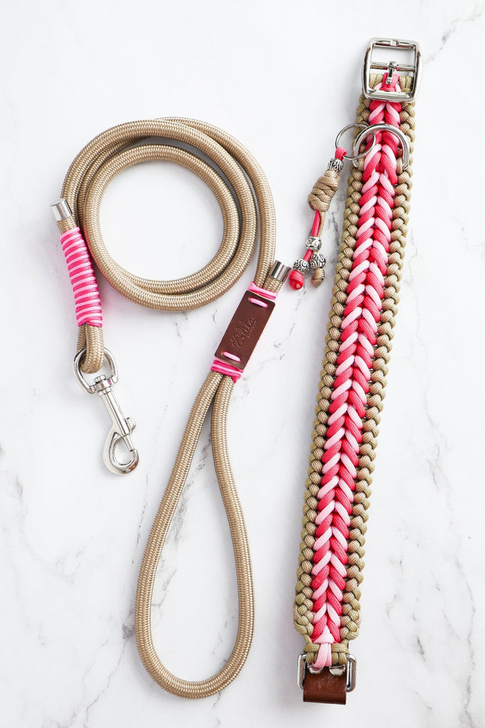 Guia Luxury Paracord Rope Style Dog Leash (LILA PAWTIQUE)