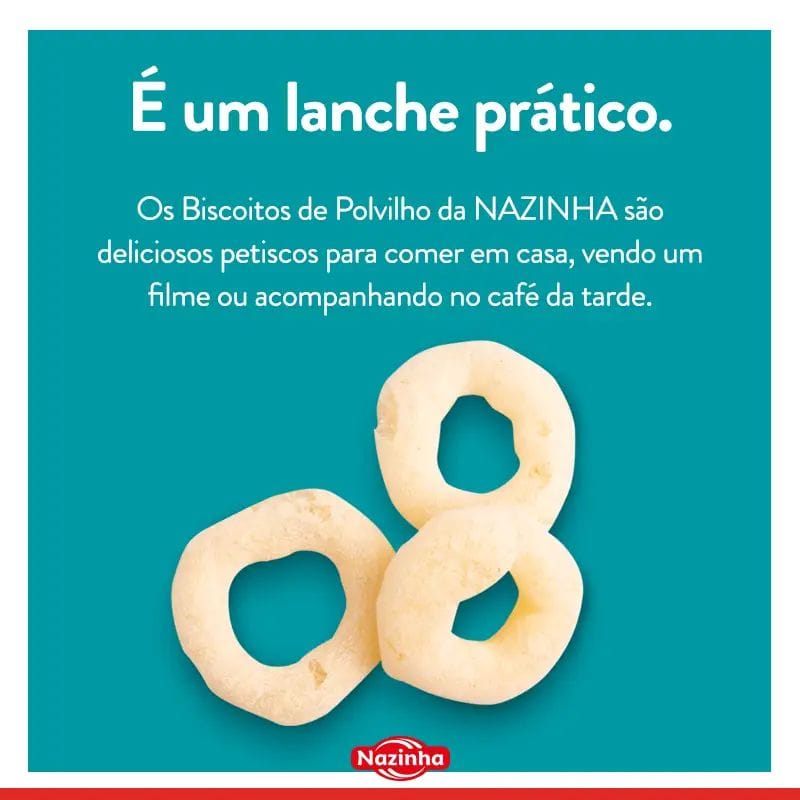 Biscoito Polvilho Argolas Parmesão 150g (NAZINHA)