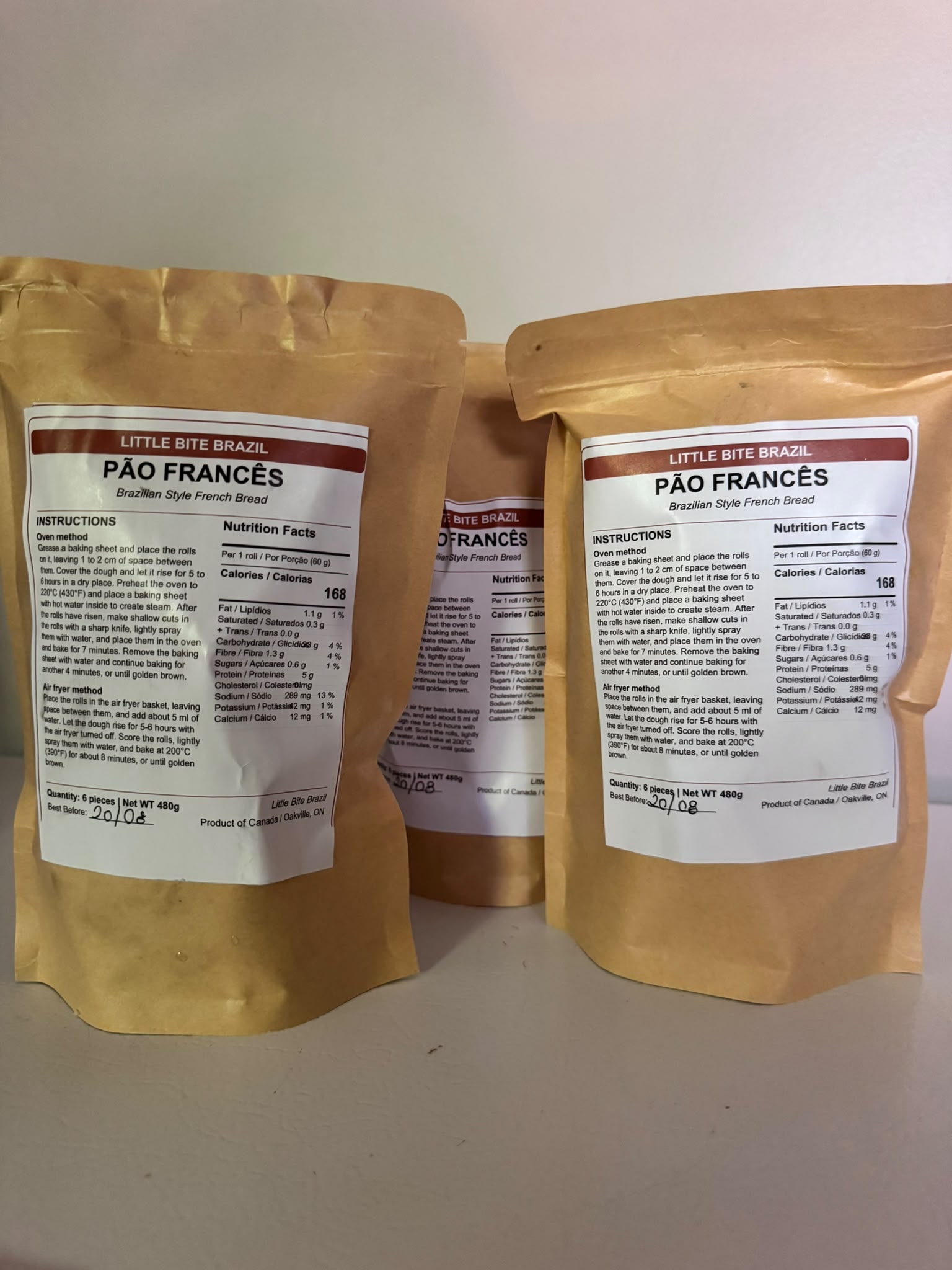 Pão Frances Congelado (LITTLE BITE BRAZIL)