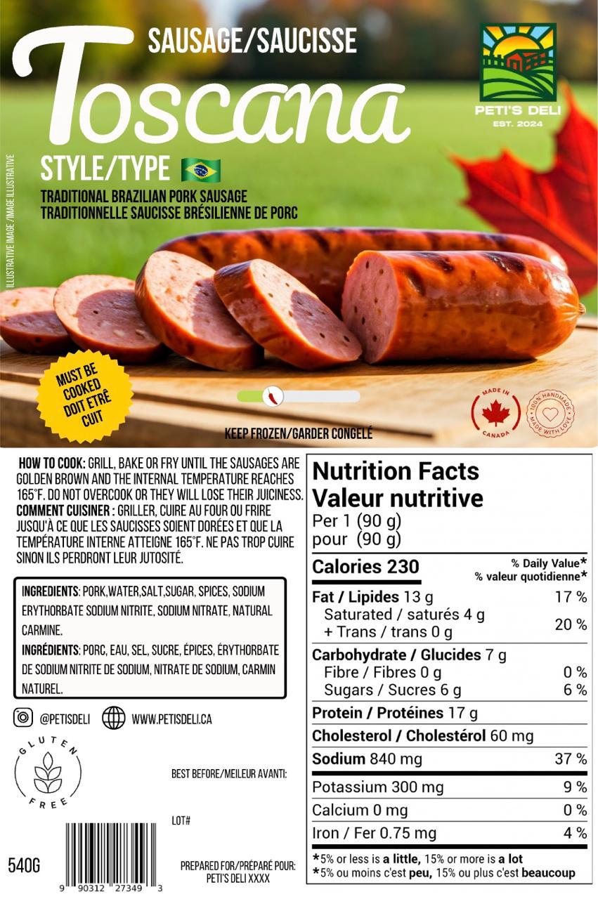 Linguiça Toscana (PETI'S DELI) - B.B: 13/March/2026