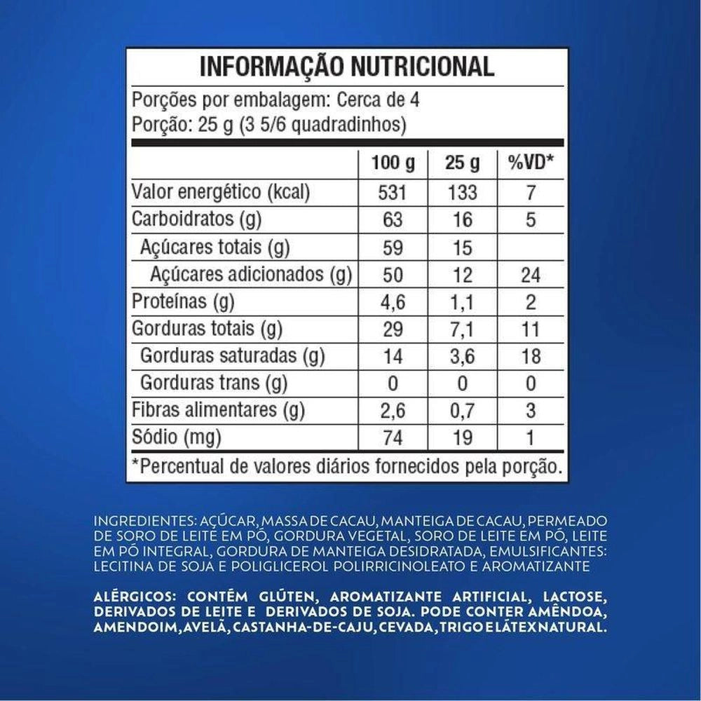 Barra de chocolate SONHO DE VALSA (LACTA)