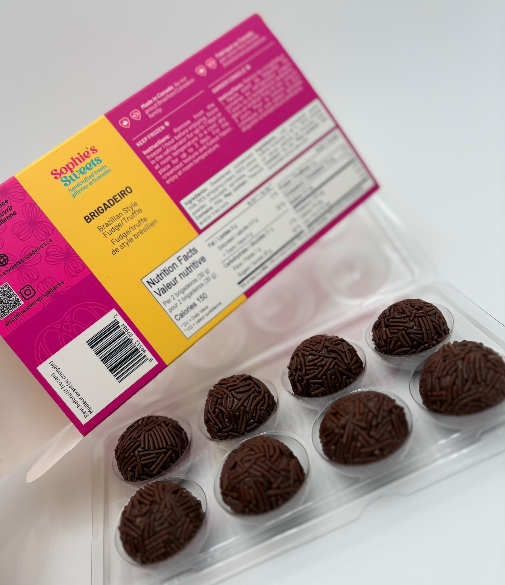 Caixa de Brigadeiros Diversos Congelado - 08 unids. (SOPHIE'S SWEETS)