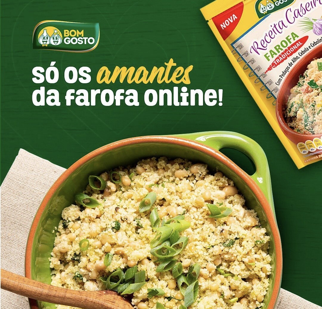 Farofa Temperada 300g (BOM GOSTO)