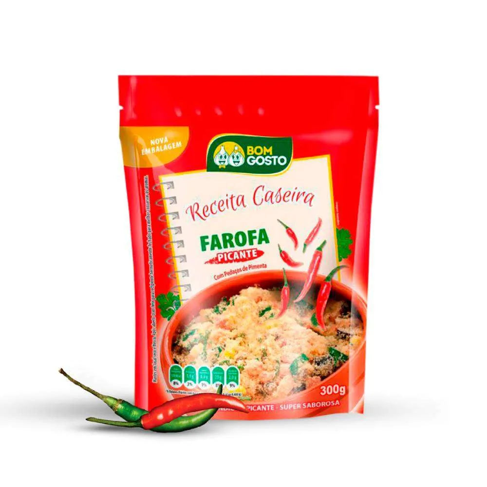 Farofa Temperada 300g (BOM GOSTO)