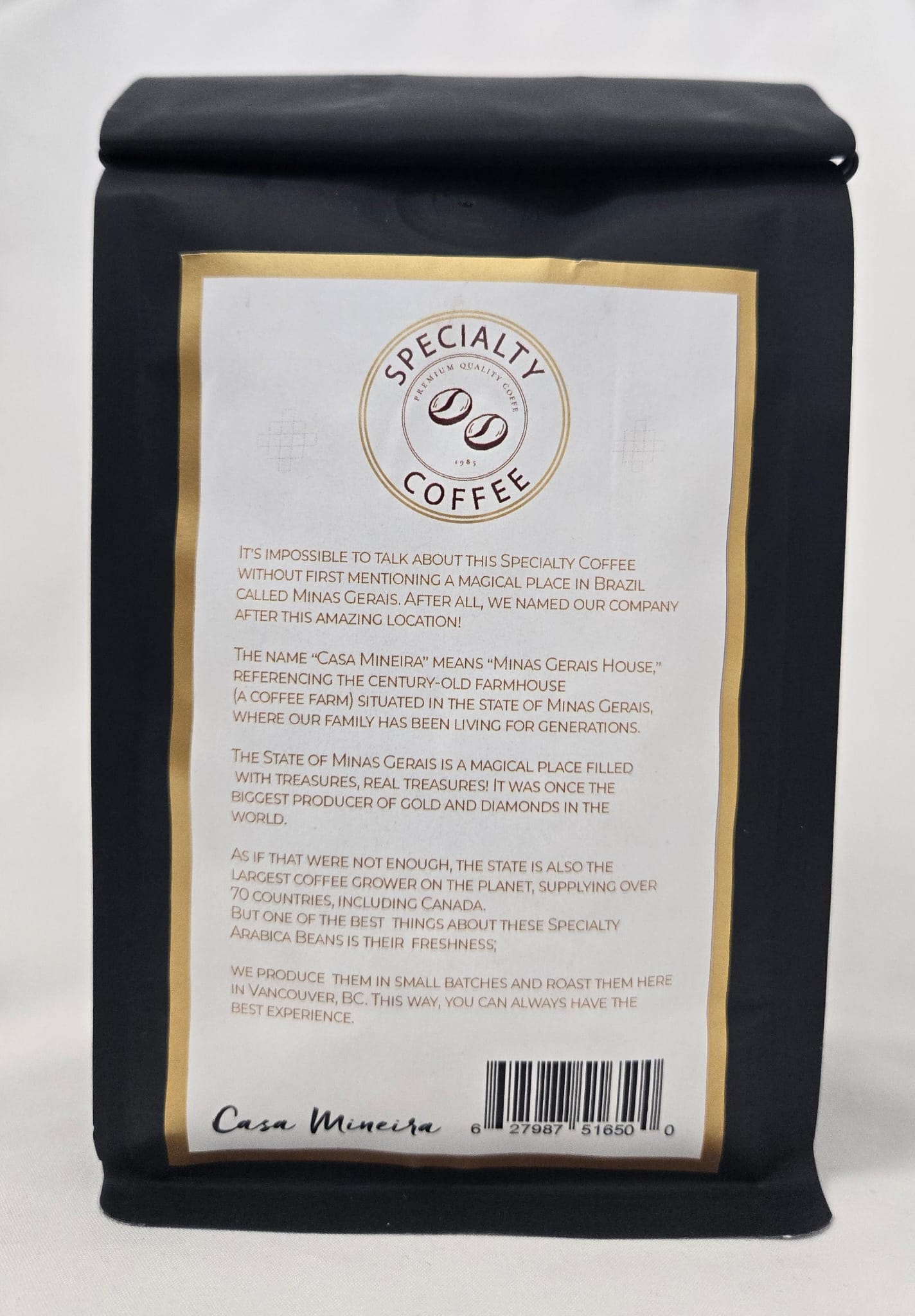 Café em Grão 340g (CASA MINEIRA) - B.B: Feb/2026