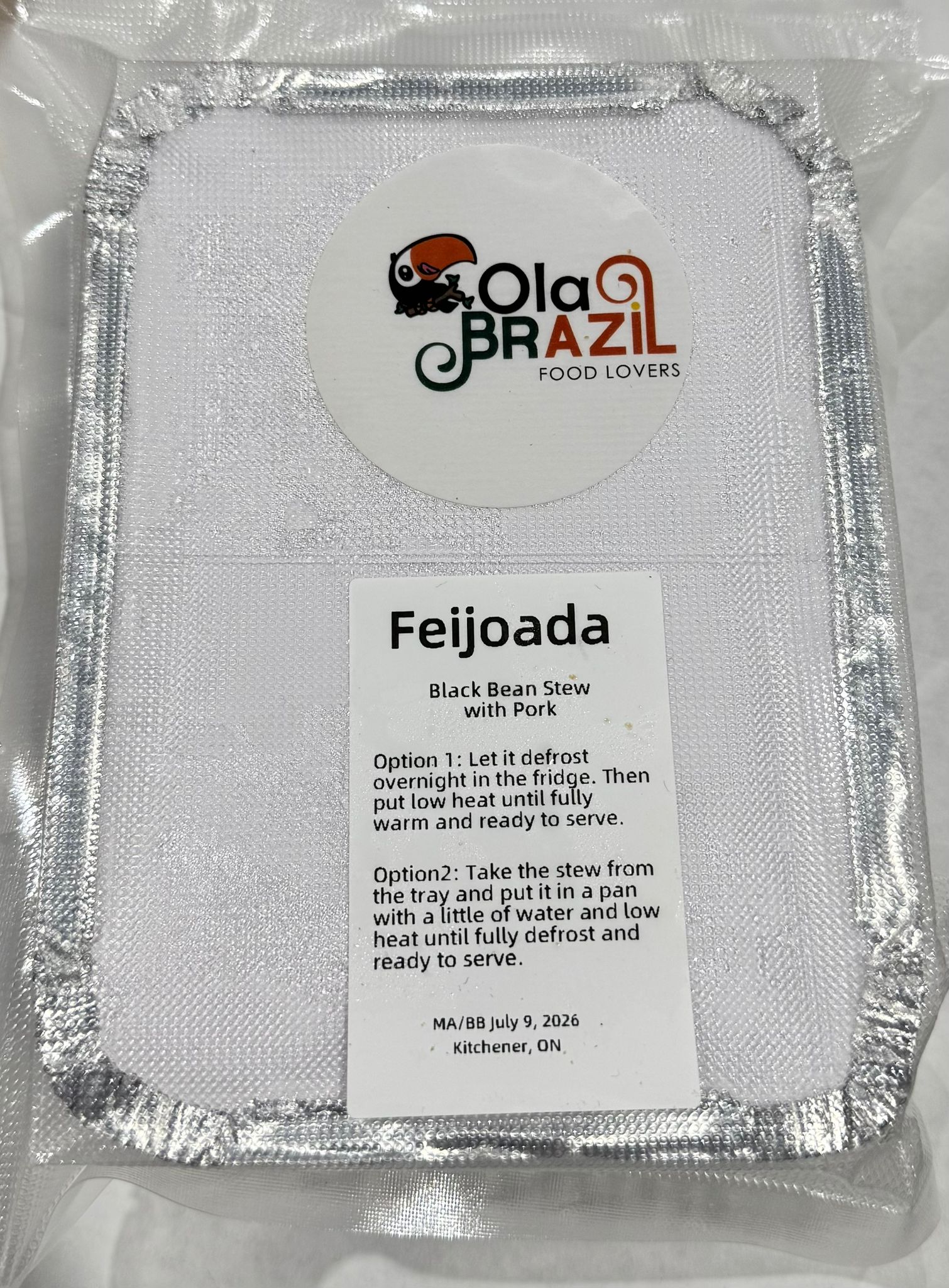 Feijoada Congelada (OLA BRAZIL) B.B 09/July/26