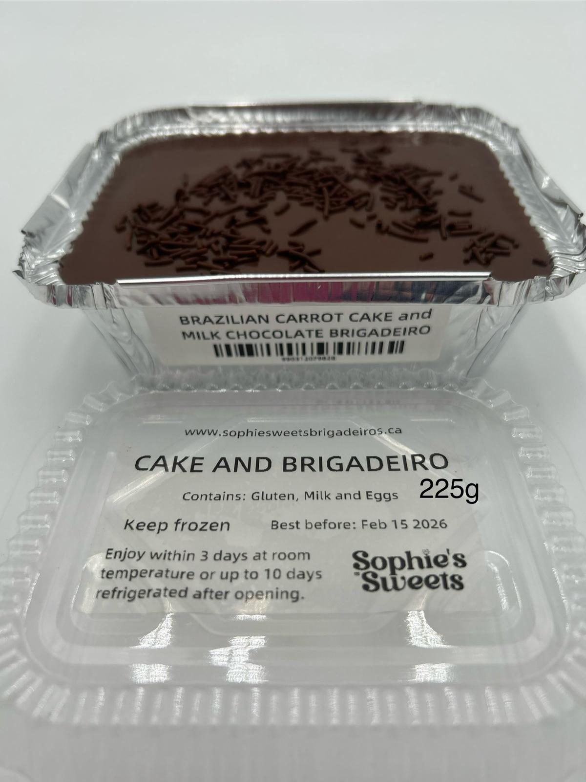 Bolo de cenoura Brasileiro Congelado -  Sophie's Sweets
