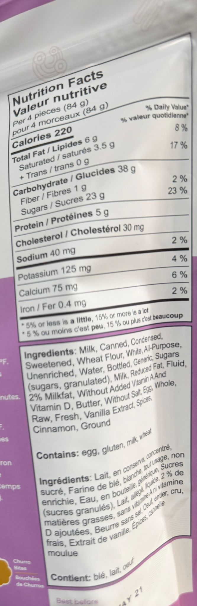 Churros congelado (CASA MANIOCA)