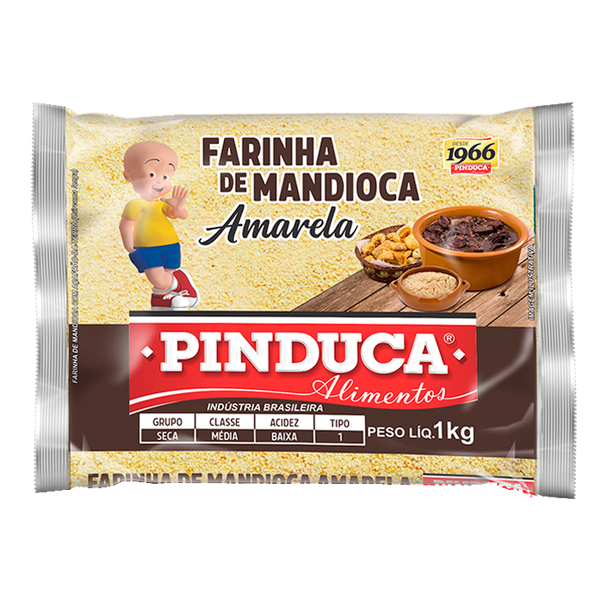 Farinha de Mandioca Amarela e Açafrão da terra 1Kg (PINDUCA)