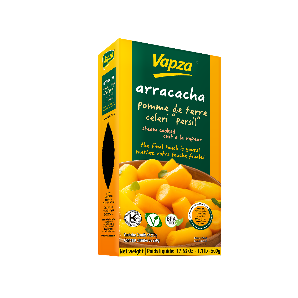 Mandioquinha Cozida e a Vácuo ARRACACHA (VAPZA)