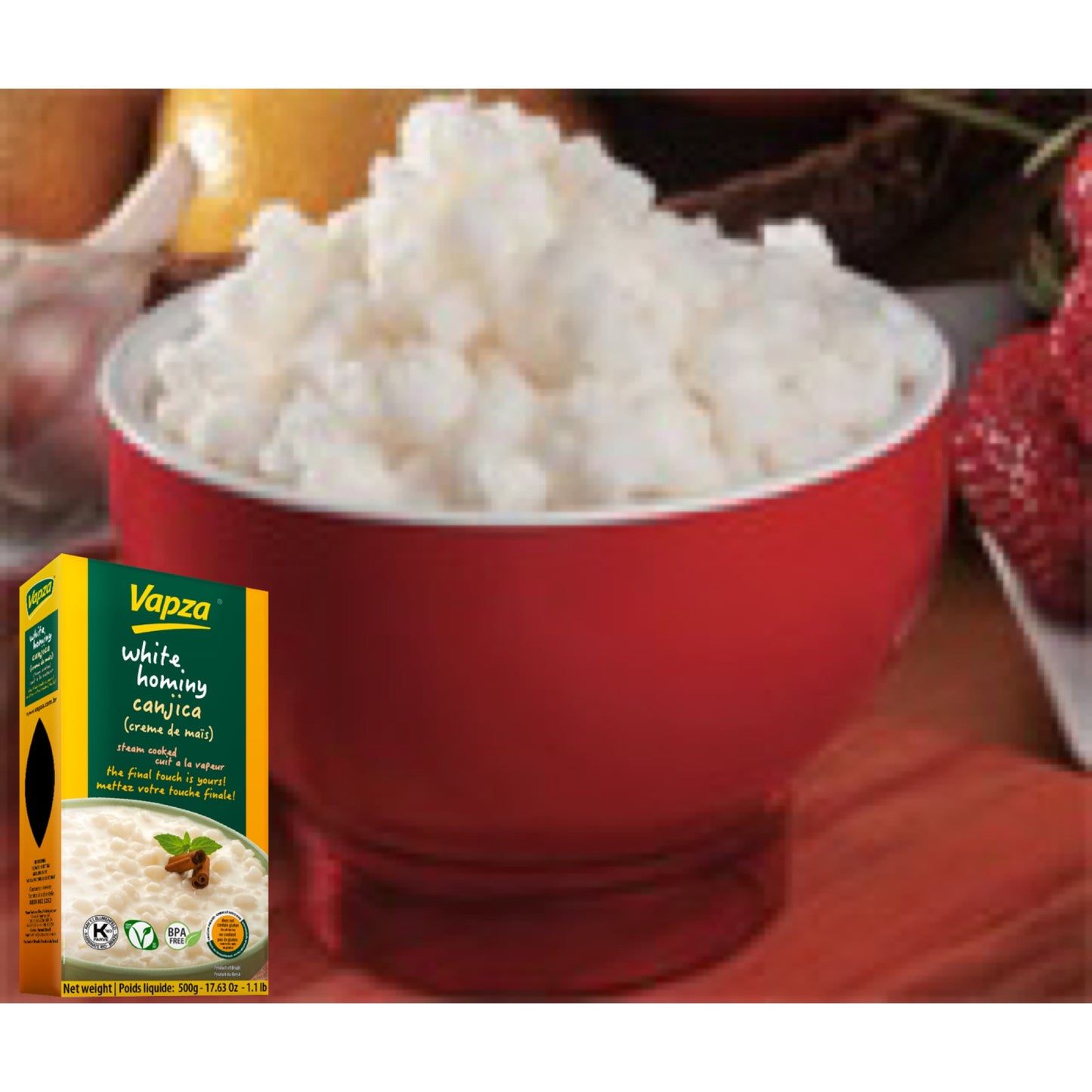 Canjica COZIDA/VÁCUO (VAPZA)