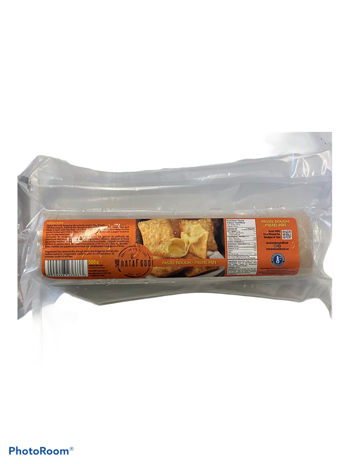 Massa de Pastel Congelada 500g (WHATAFOOD)