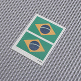 Tatuagem Brasil Corações e Bandeira