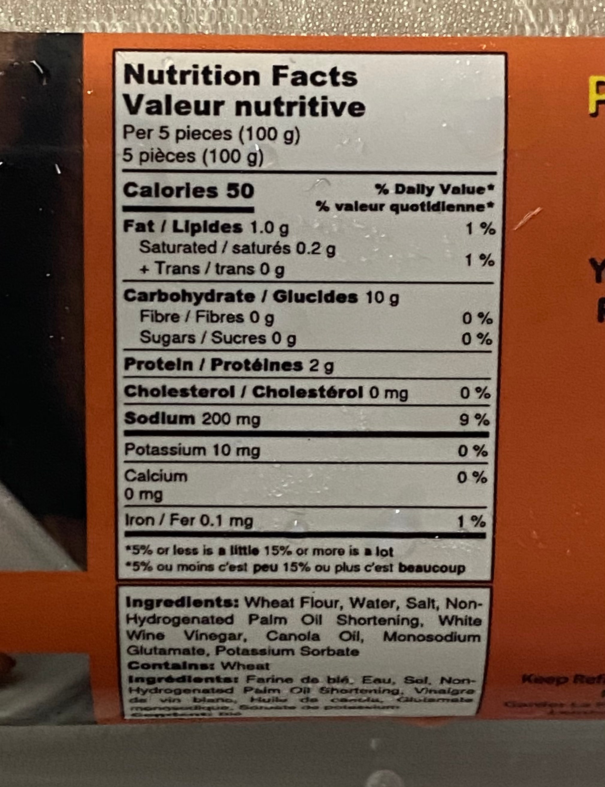 Massa de Pastel Congelada 500g (WHATAFOOD)