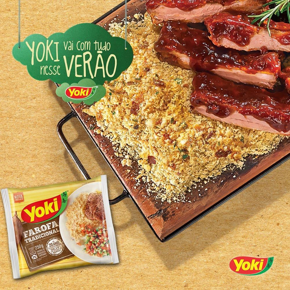 Farofa TRADICIONAL TEMPERADA 500g (YOKI)