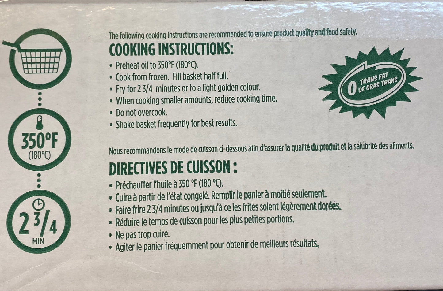 Batata Frita Congelada (BRAZILIAN MARKET)