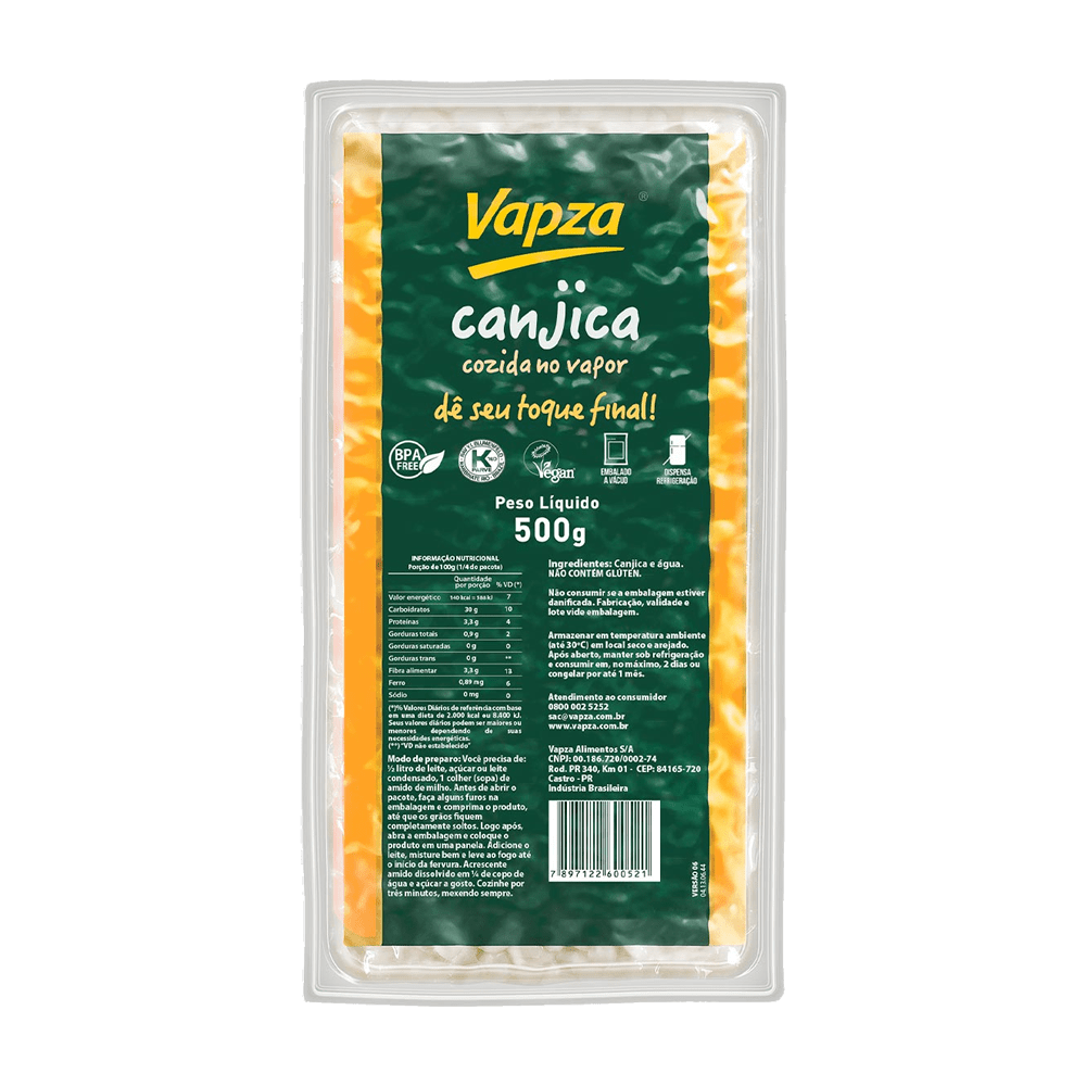 Canjica COZIDA/VÁCUO (VAPZA)