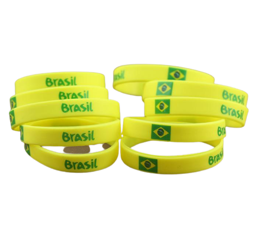 Pulseira Brasil Silicone