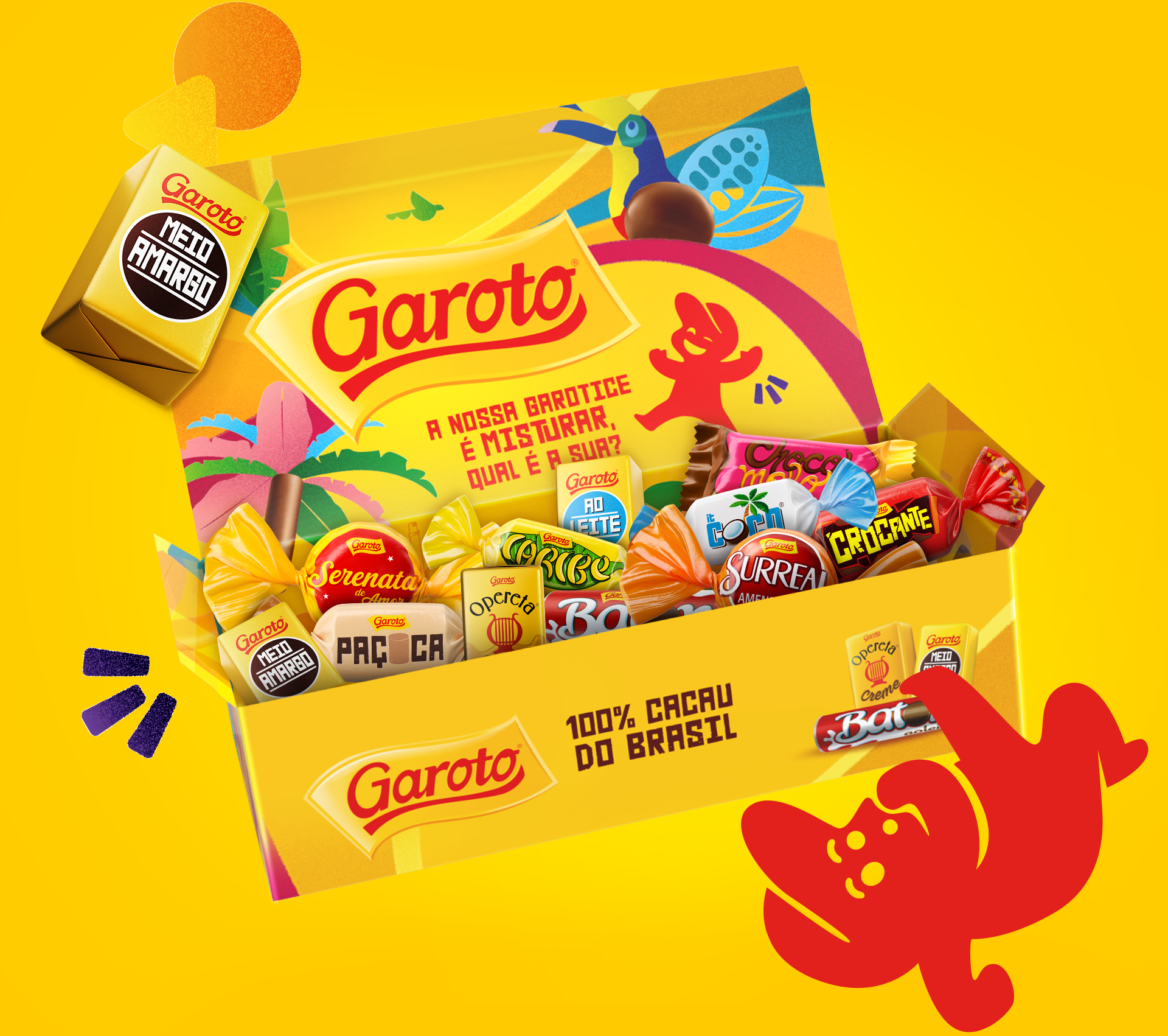 Caixa de Bombom Sortidos 250g (GAROTO)