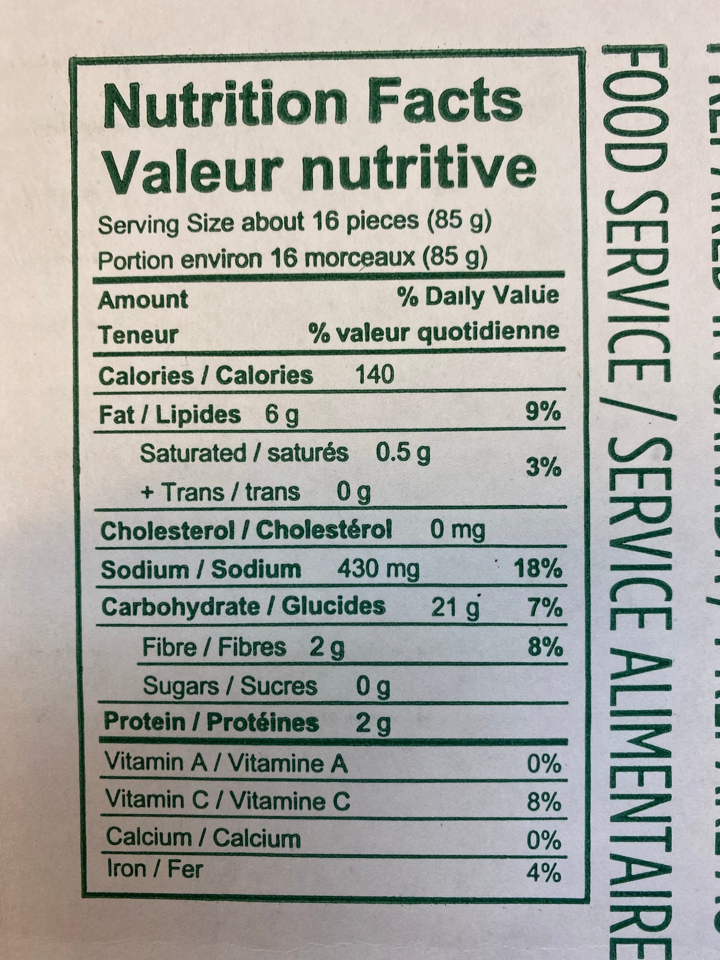 Batata Frita Congelada (BRAZILIAN MARKET)