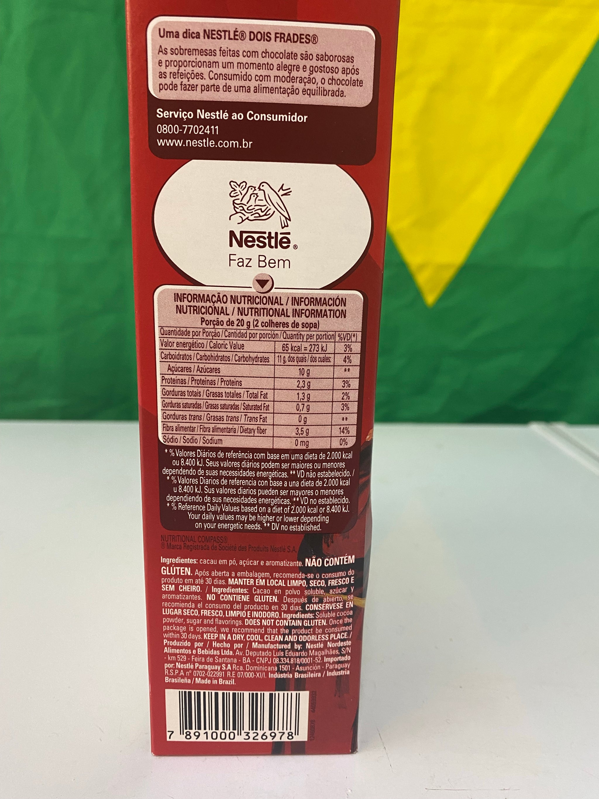 Chocolate em Pó Solúvel DOIS FRADES (NESTLE)